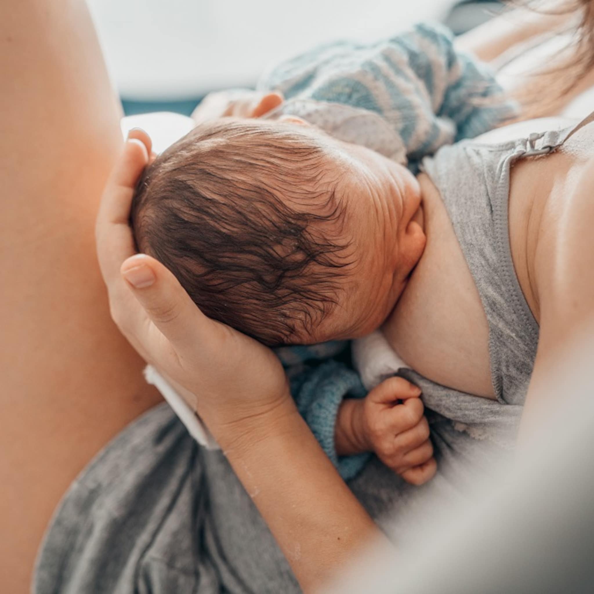 na keizersnede krijgt baby belangrijke bacterien alsnog via de borstvoeding