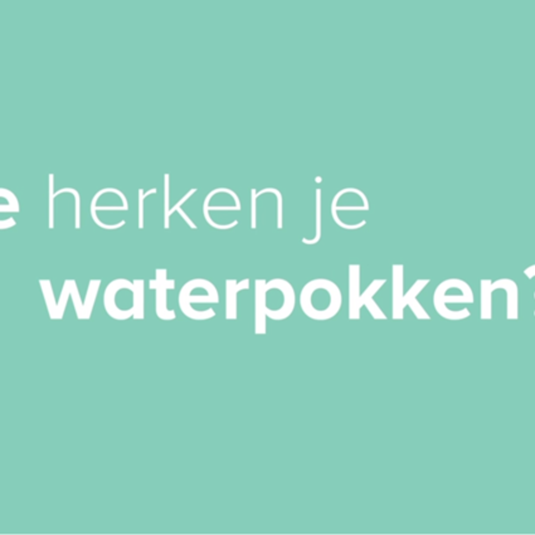 hoe herken je waterpokken