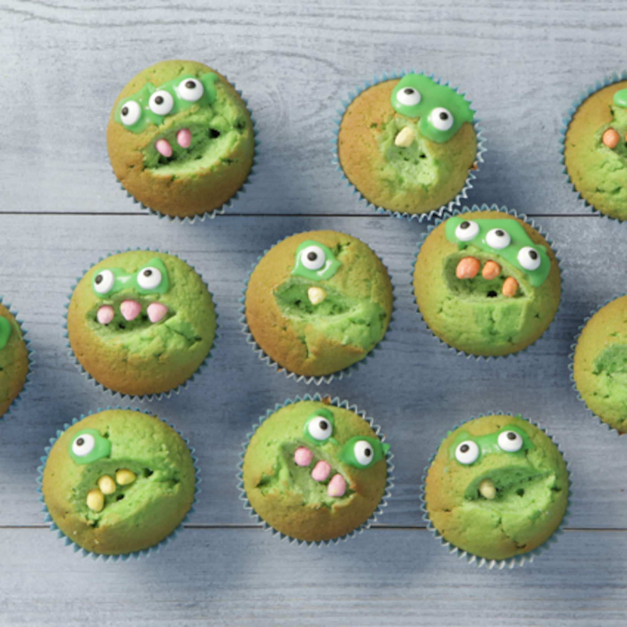 kindertraktatie monster cupcakes
