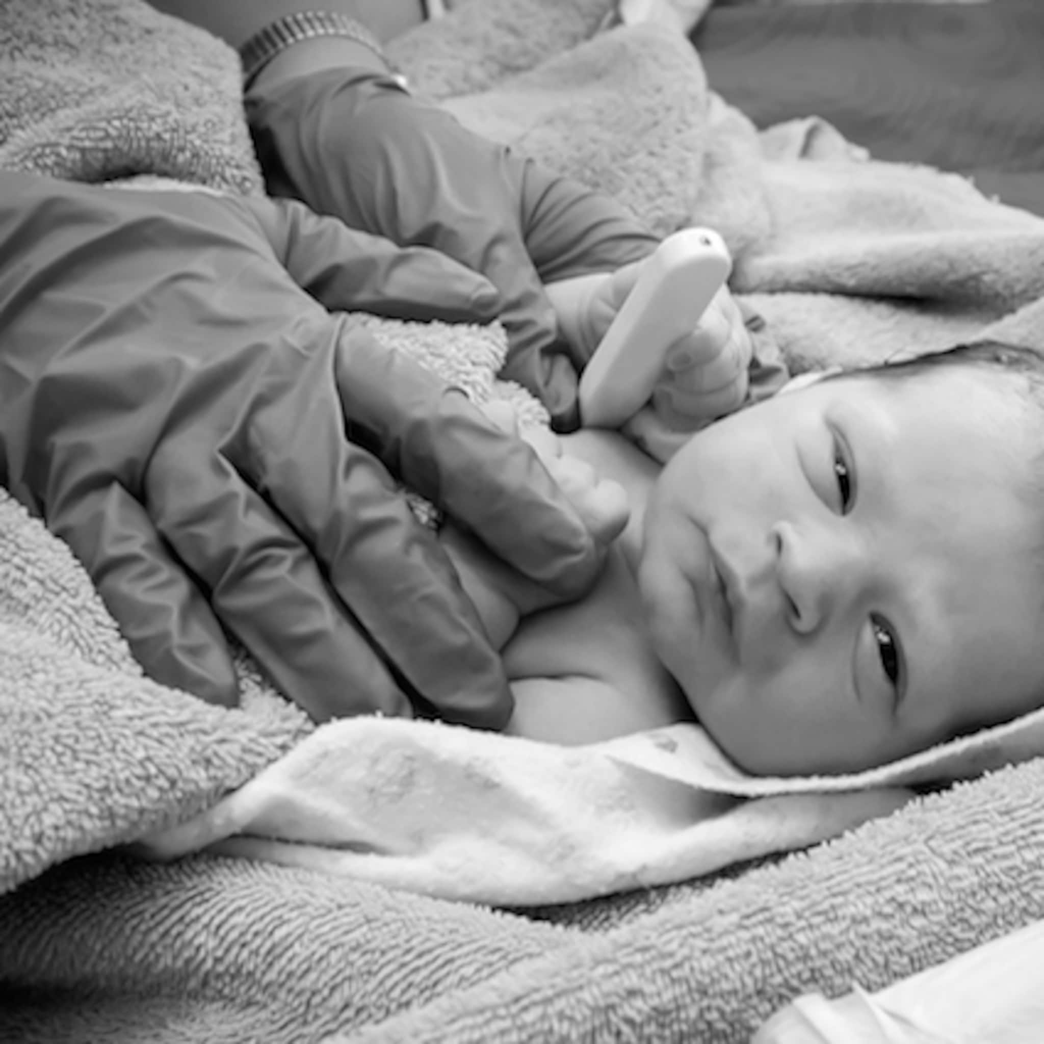 net op tijd om een prachtige baby op te vangen