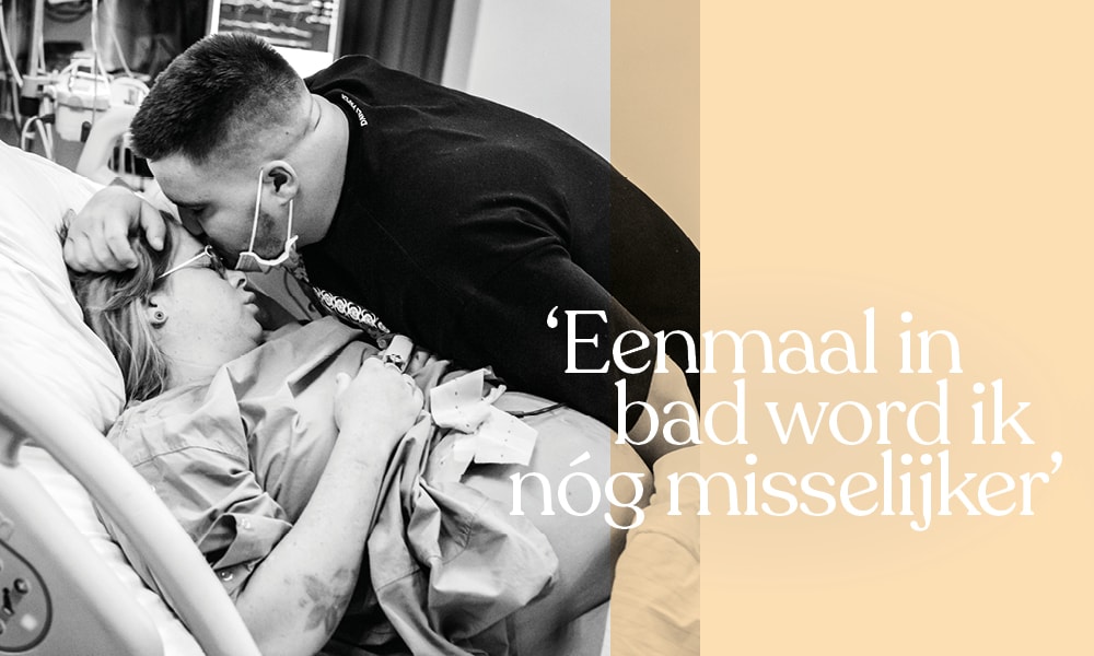 Kims bevallingsverhaal: ‘Het bad is niet vol te houden. Ik word nog misselijker’ Mirjam Cremer Pure Life Geboortefotografie