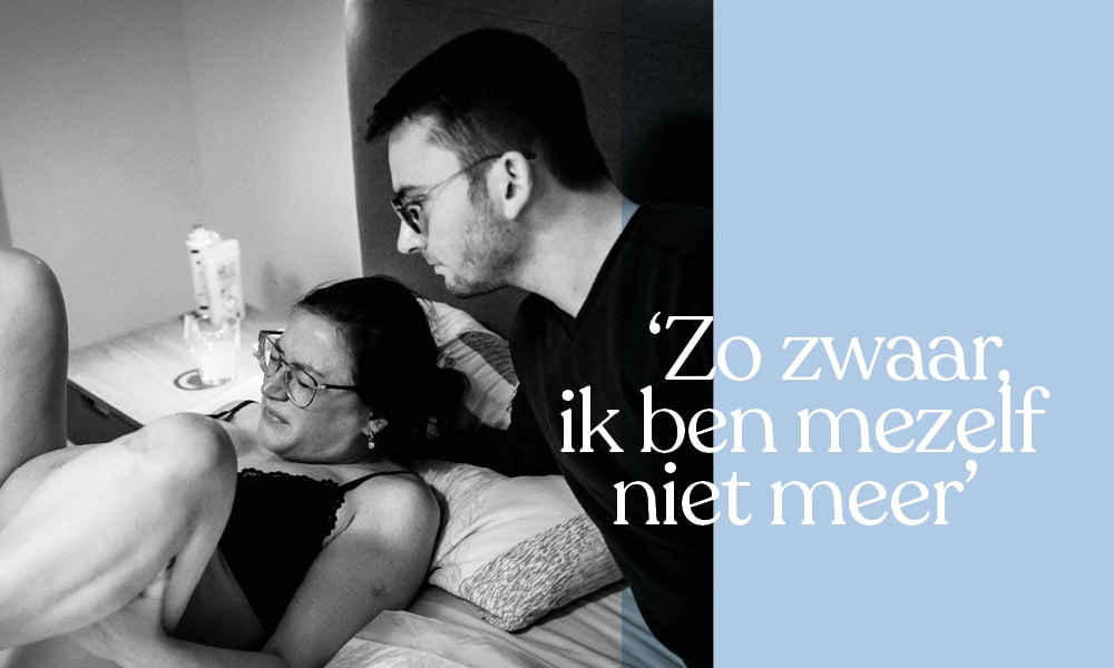 Yentls bevallingsverhaal: ‘Het is zo zwaar, ik ben mezelf niet meer’ Mirjam Cremer Pure Life Geboortefotografie