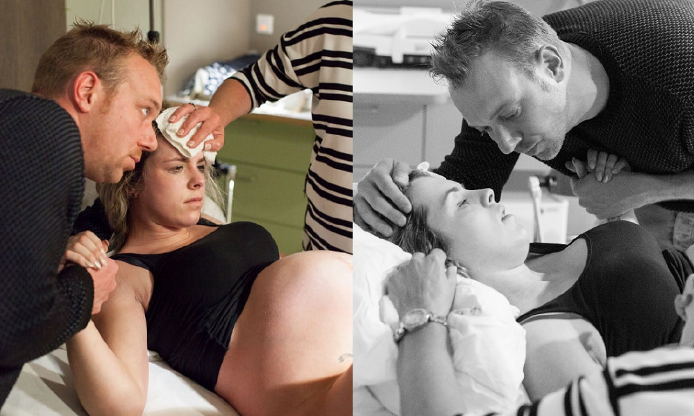 Jolines bevallingsverhaal: ‘Een sterrenkijker? Nee! Ik ken verhalen over vacuümpompen en ellende. Hoe moet dit?’ Mirjam Cremer Pure Life Geboortefotografie