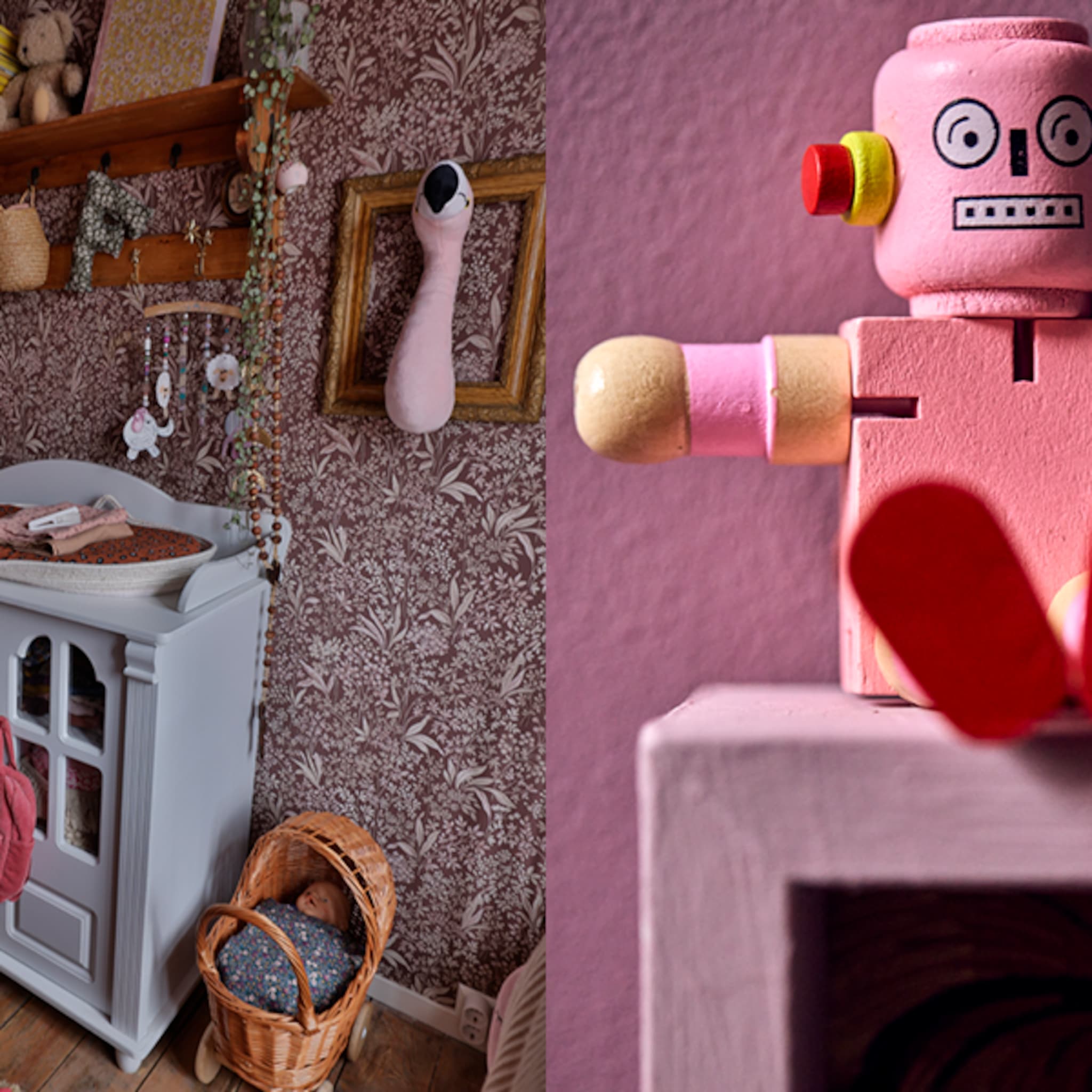 kinderkamer inspiratie vier muren met een print werd misschien toch wat veel