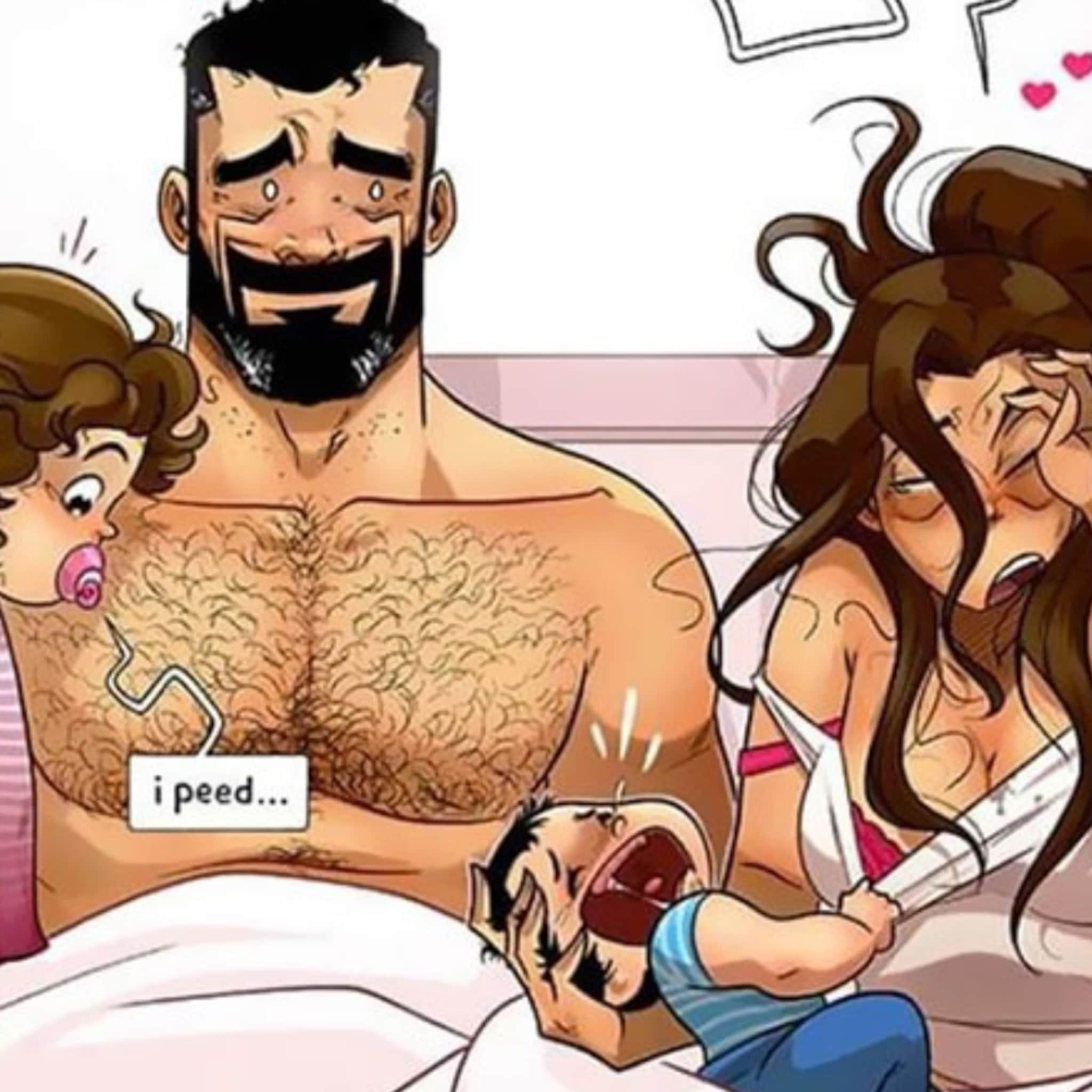 10 goudeerlijke cartoons over het leven na de geboorte van het tweede kind