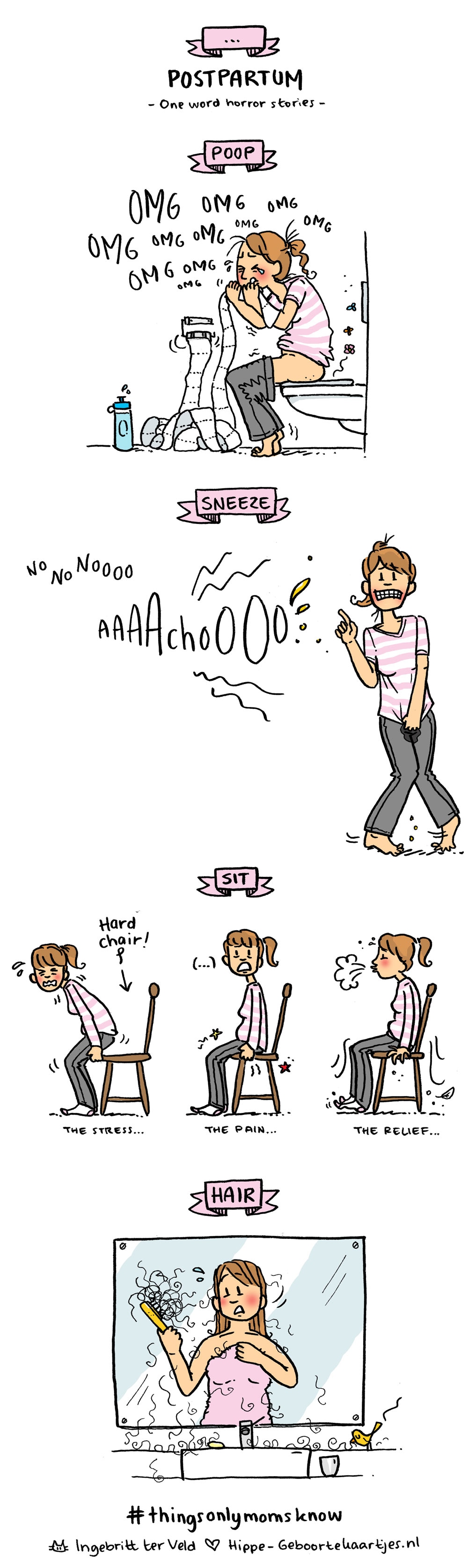 10x hilarische cartoons: van zwangere vrouw tot kersverse moeder Ouders van Nu Redactie