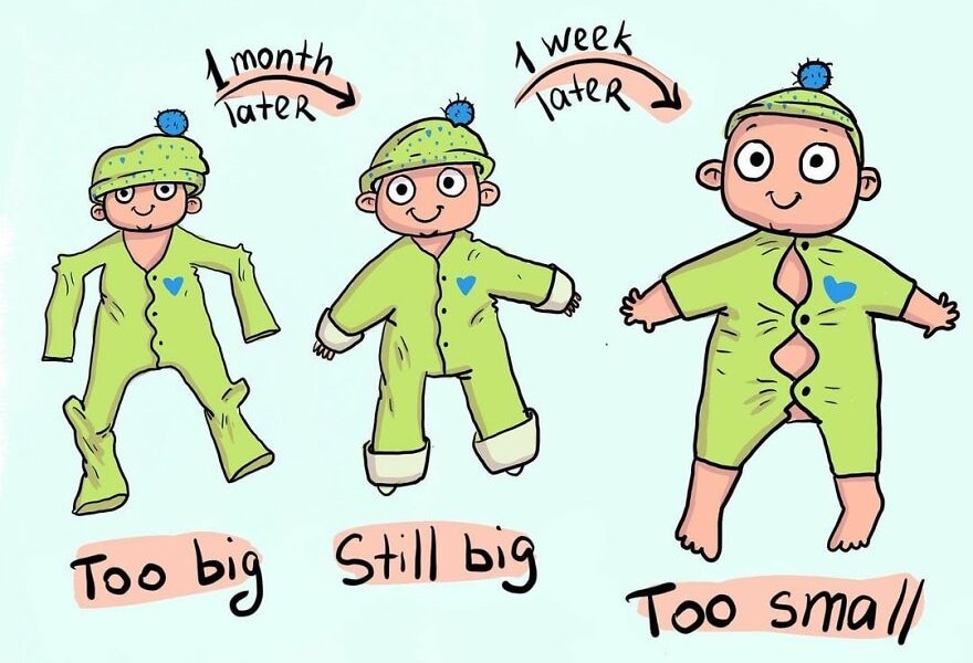 15 goudeerlijke cartoons over het leven met een baby Ouders van Nu Redactie