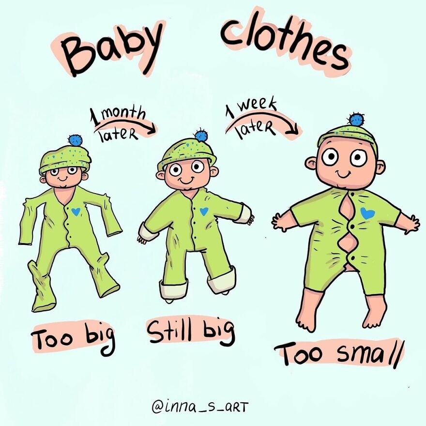 15 goudeerlijke cartoons over het leven met een baby Ouders van Nu Redactie