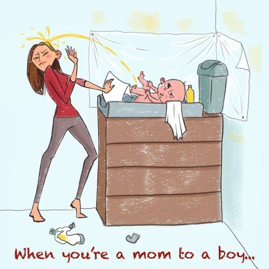 15 goudeerlijke cartoons over het leven met een baby Ouders van Nu Redactie