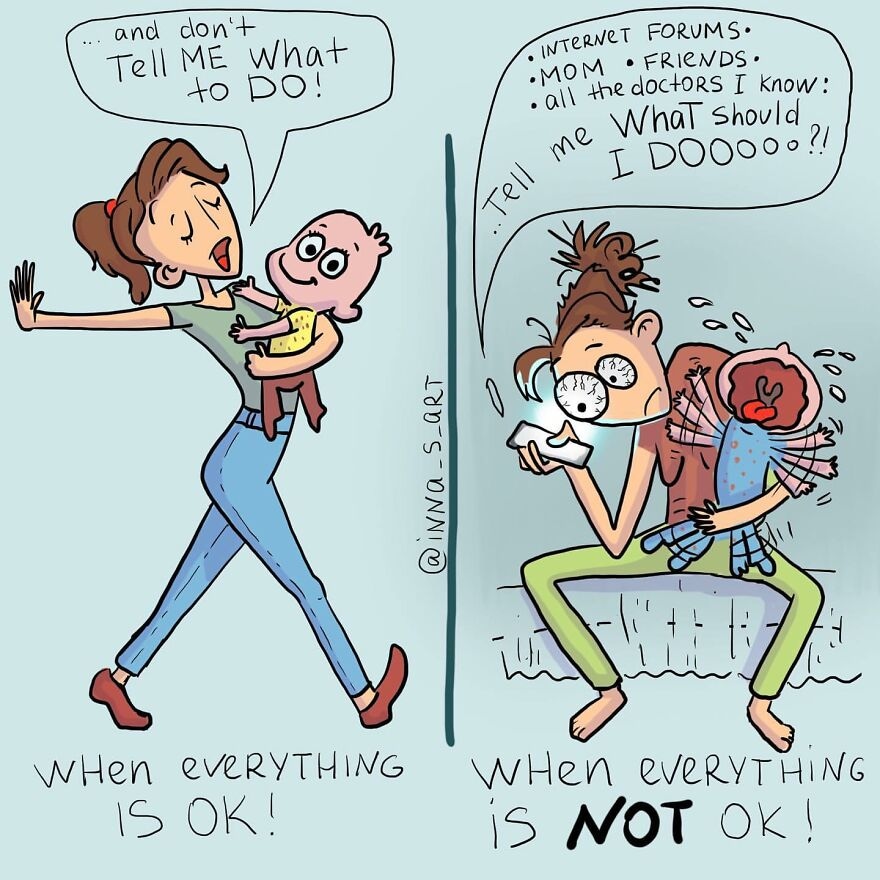 15 goudeerlijke cartoons over het leven met een baby Ouders van Nu Redactie