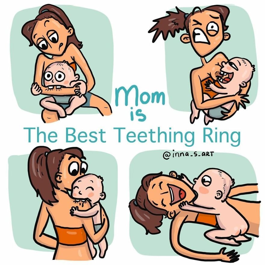 15 goudeerlijke cartoons over het leven met een baby Ouders van Nu Redactie