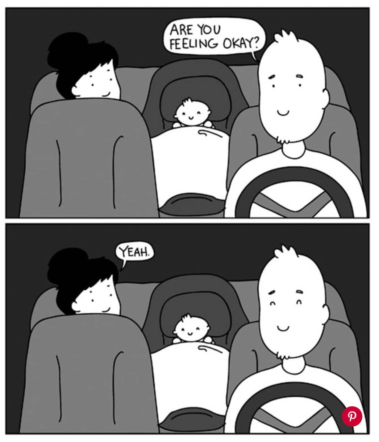 De bevalling in 8 cartoons: verwachting versus realiteit Ouders van Nu Redactie
