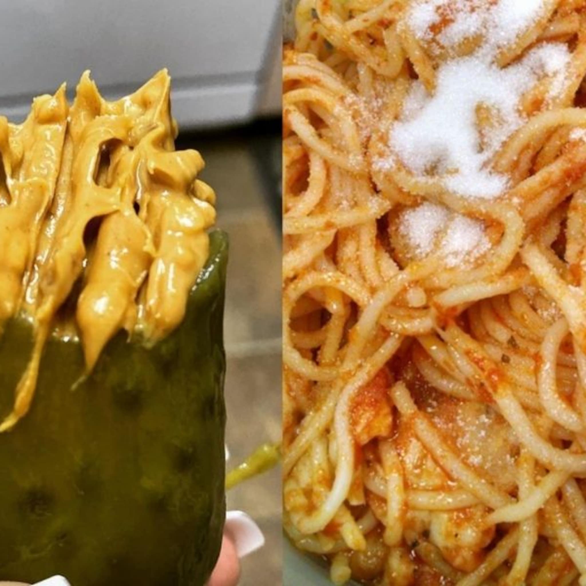 worst met vanille ijs en pasta bolognese met suiker 13 foto s van bizarre zwangerschapscravings