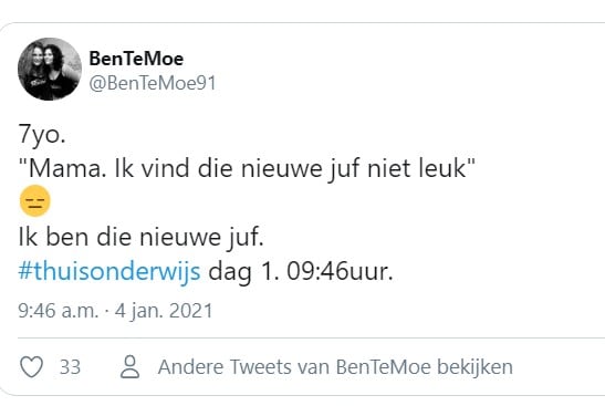 14 hilarische, goudeerlijke tweets van ouders over thuiswerken en thuisonderwijs Ouders van Nu Redactie