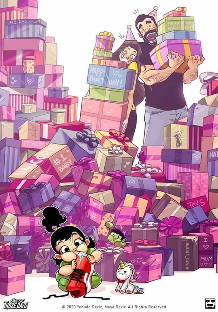 14 herkenbare en té geestige cartoons over het leven van jonge ouders Ouders van Nu Redactie