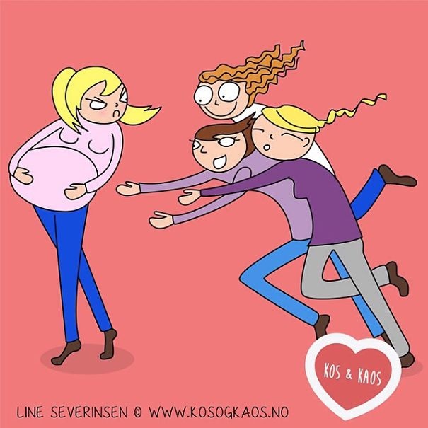 Zwangerschapsstruggles in 15 geestige cartoons Ouders van Nu Redactie