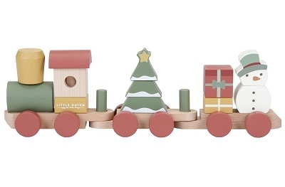 houten trein kerst Little Dutch