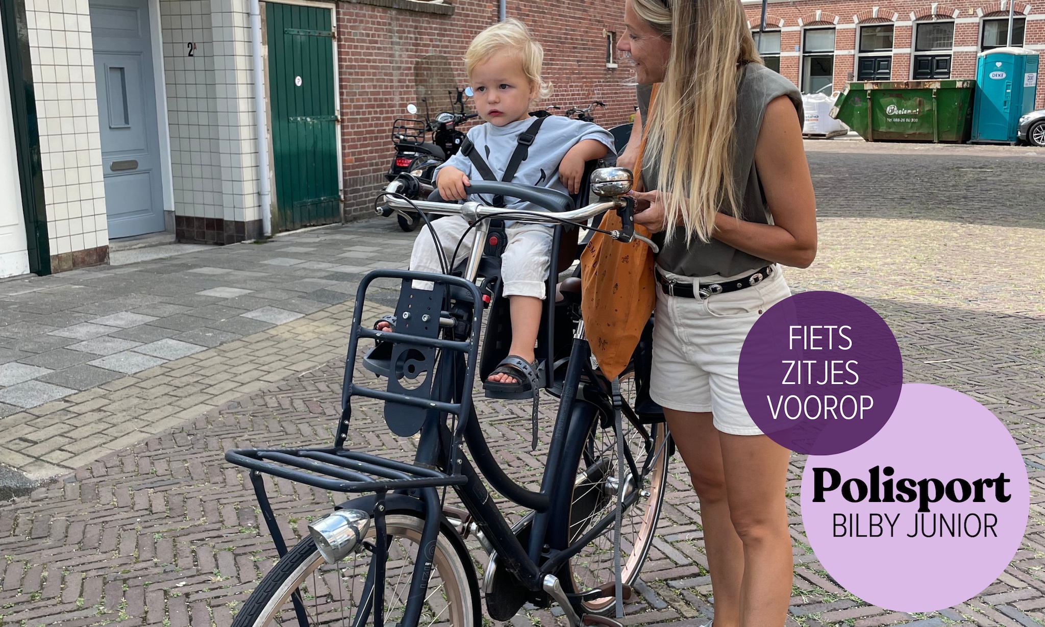 Polisport Bilby Junior fietsstoeltje voorop Ouders van Nu