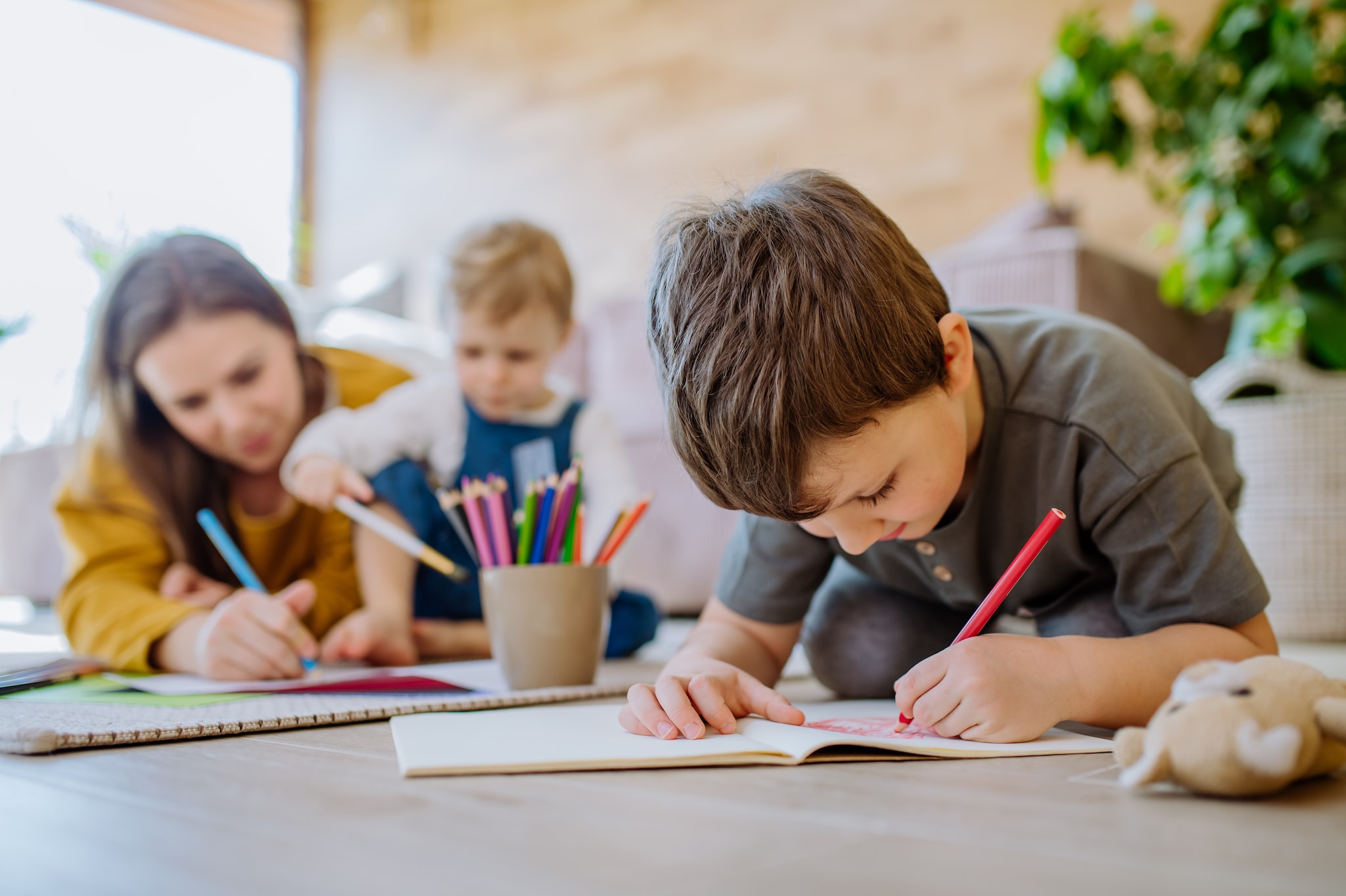foto ter illustratie, dit zijn niet Andrea en haar kinderen Getty Images