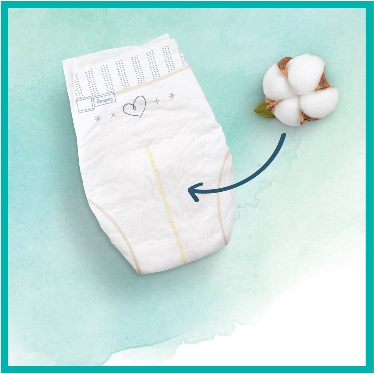 urine indicator luier Pampers