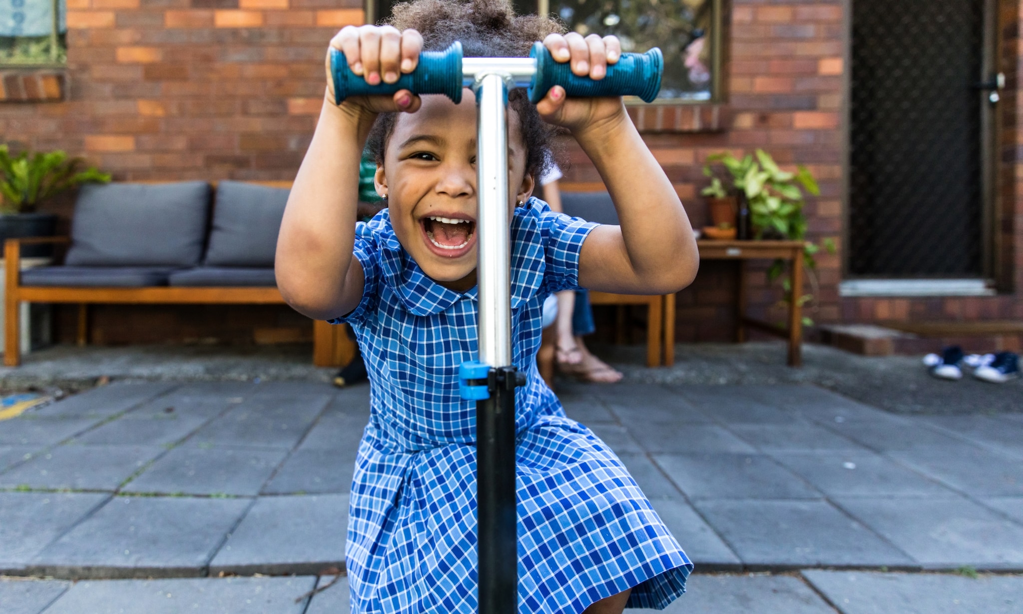 peuter speelt op step, dit zijn de leukste kindersteps per leeftijd Getty Images