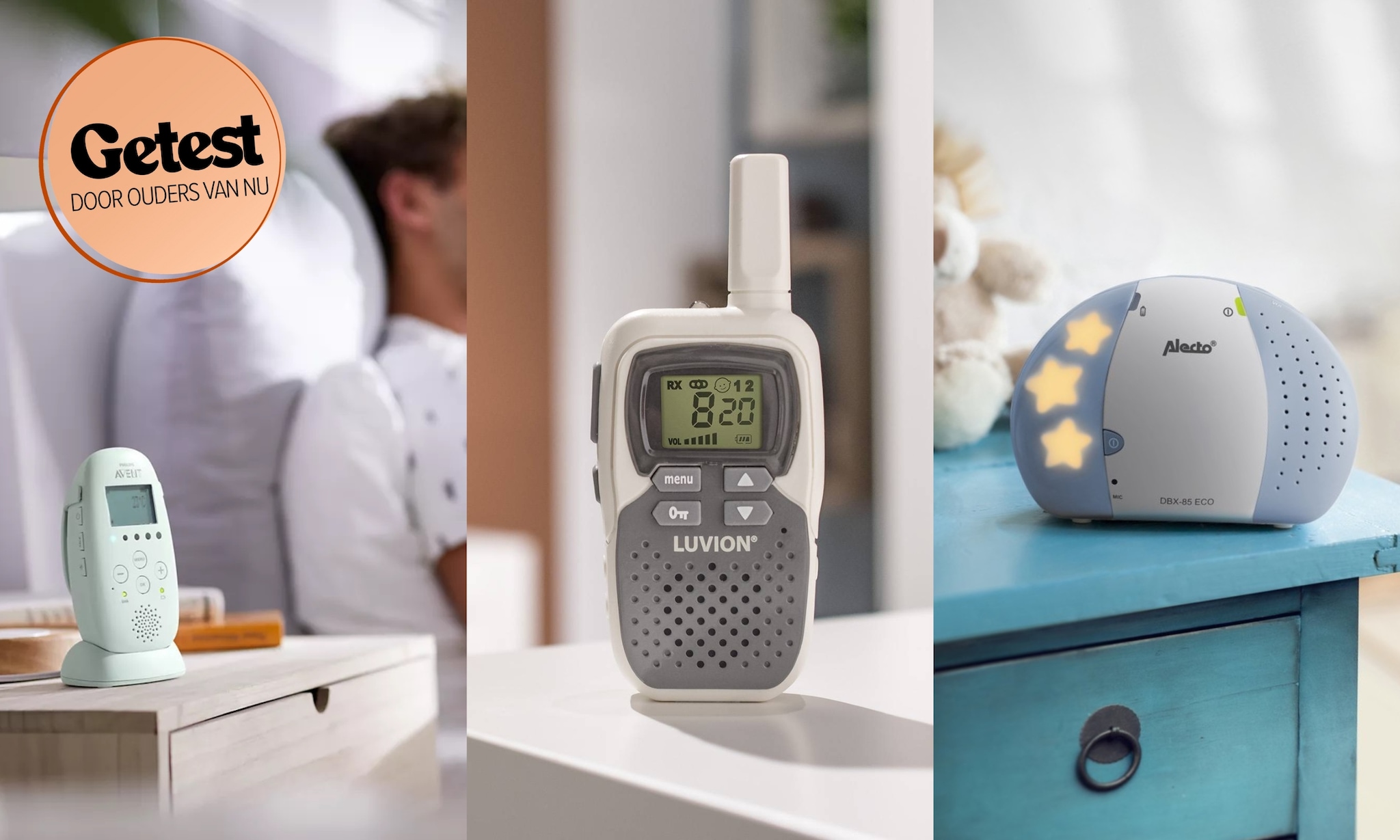 review de beste babyfoons zonder camera van 2024, waaronder philips luvion en alecto Philips/Luvion/Alecto