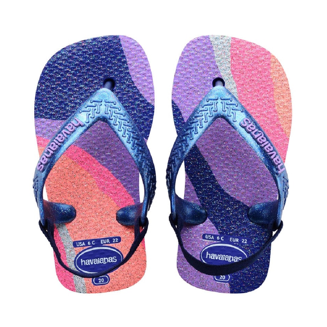 Havaianas Baby Palette Glow teenslippers paars Havaianas