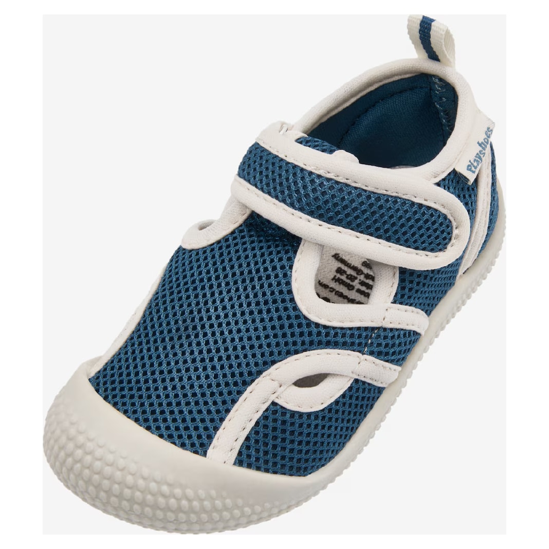 Playshoes waterschoen in wit met blauw Playshoes