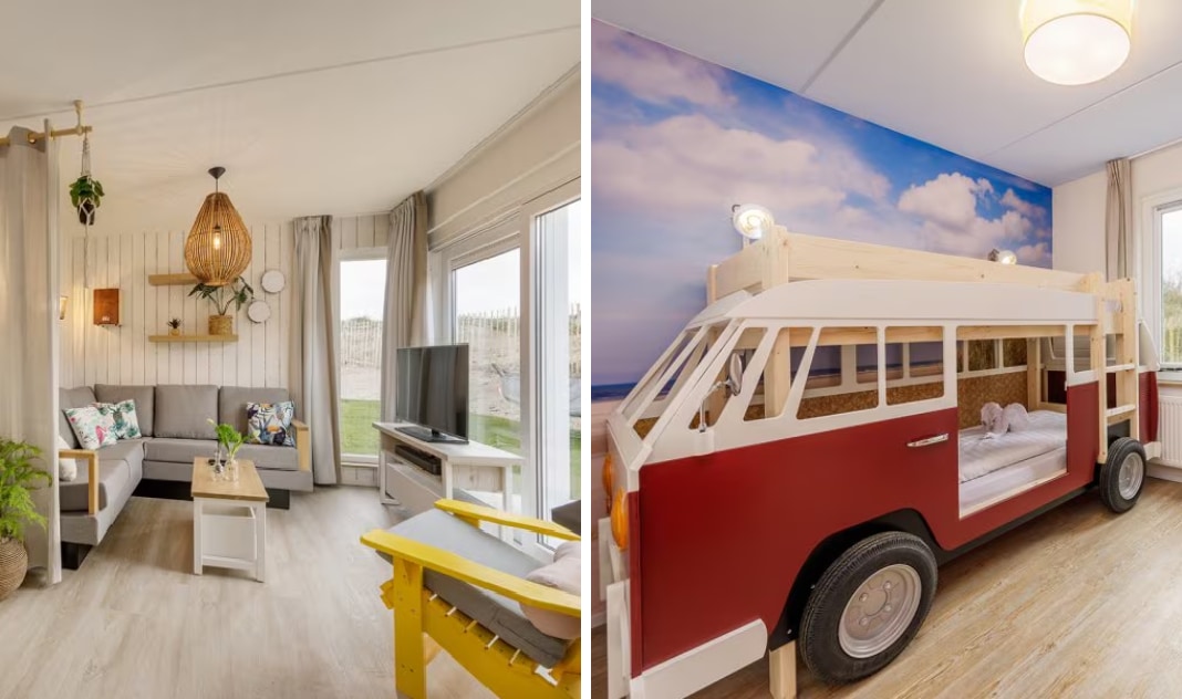 Vakantie in eigen land: 9 adressen met een baby of peuter- cottage Park Zandvoort CenterParcs CenterParcs