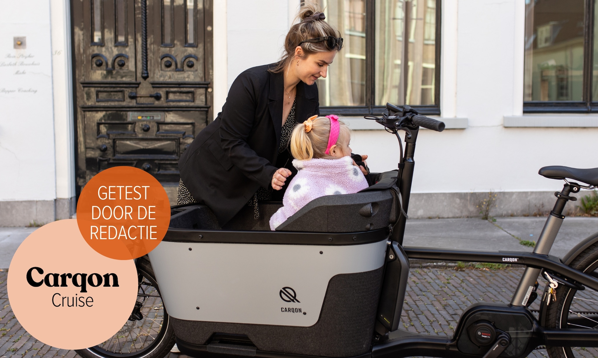redacteur danique test carqon cruise elektrische bakfiets Ouders van Nu