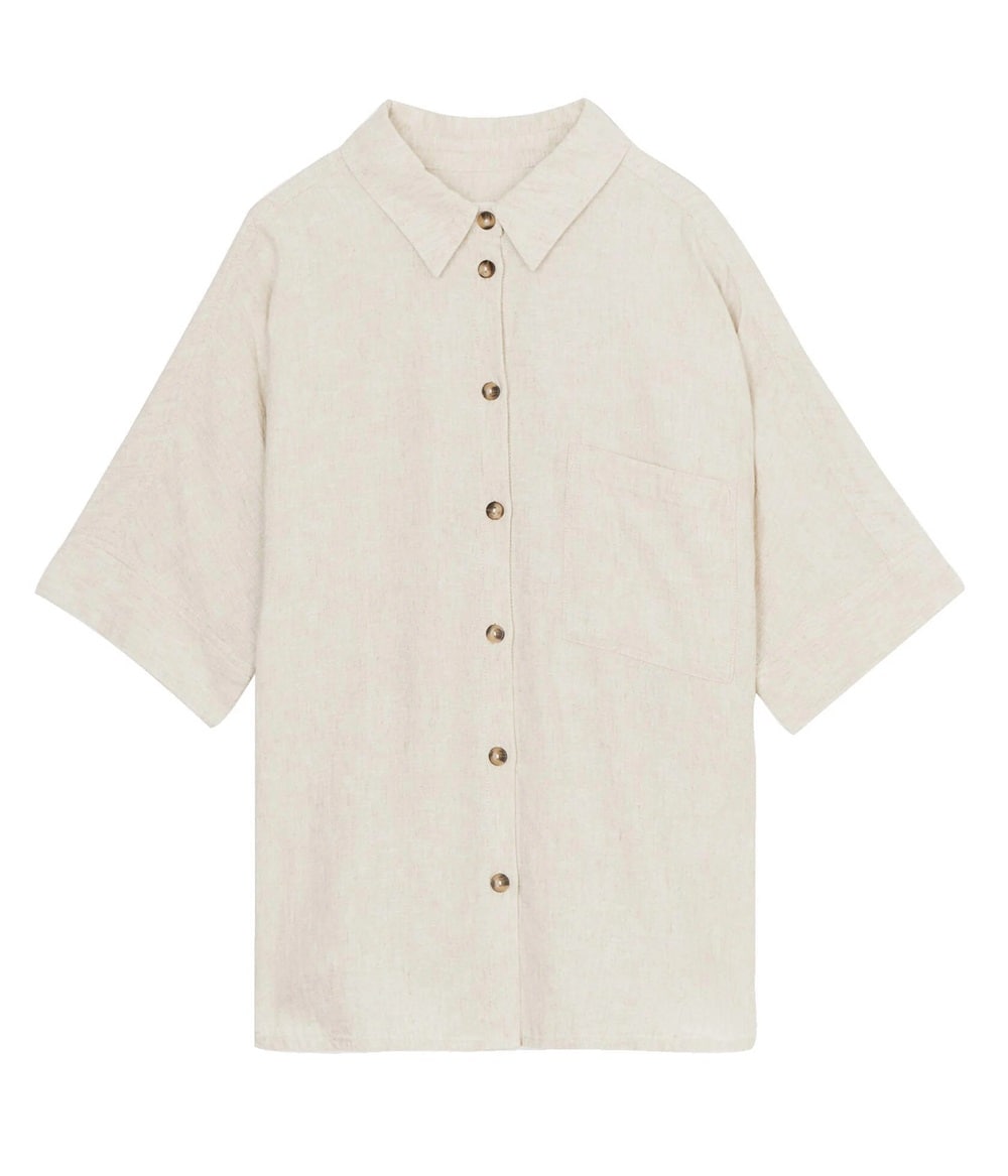 linnen blouse bij zwetende borsten Cache Cache