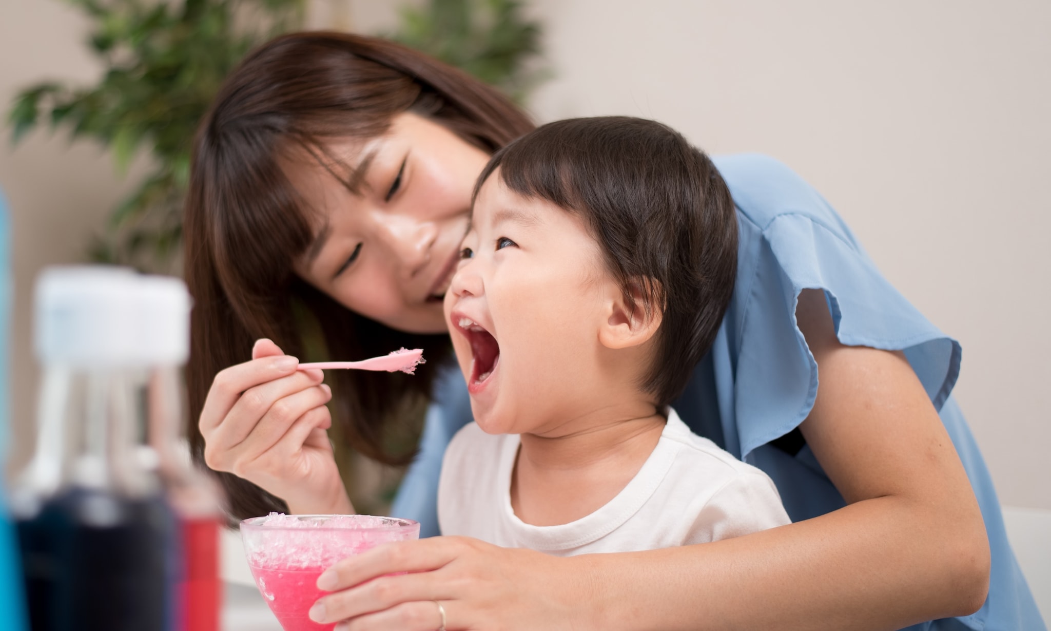 Zwangere vrouwen delen liever niet hun bestek met kleine kinderen. Getty Images