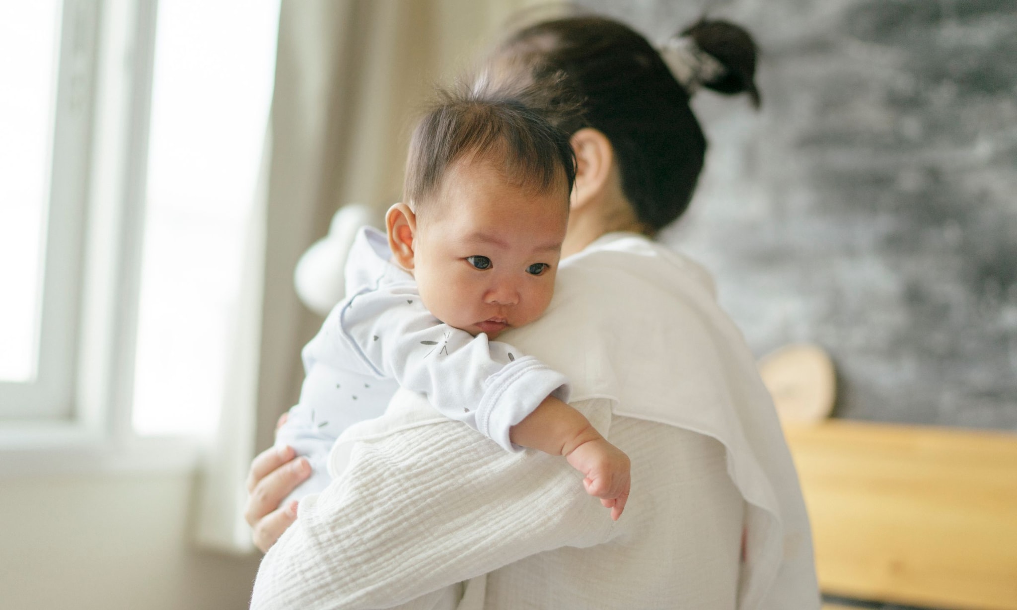 Baby heeft de hik Getty Images