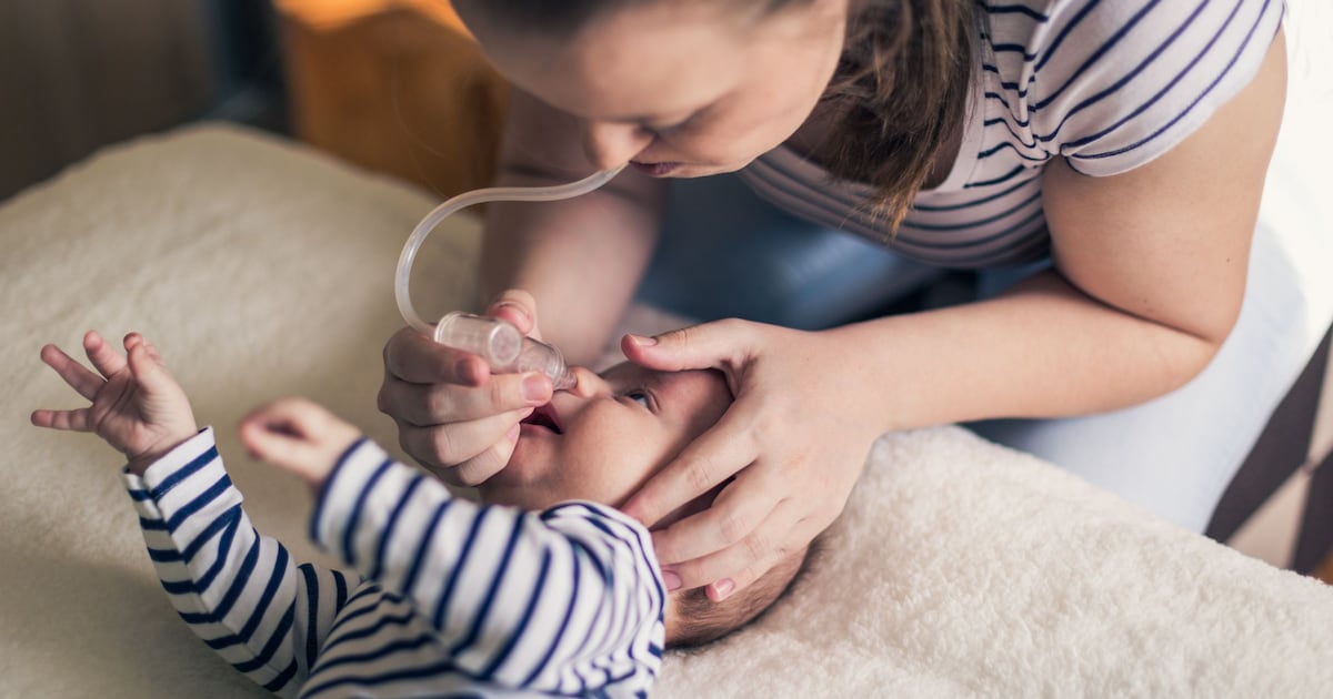 baby 2 weken verkouden