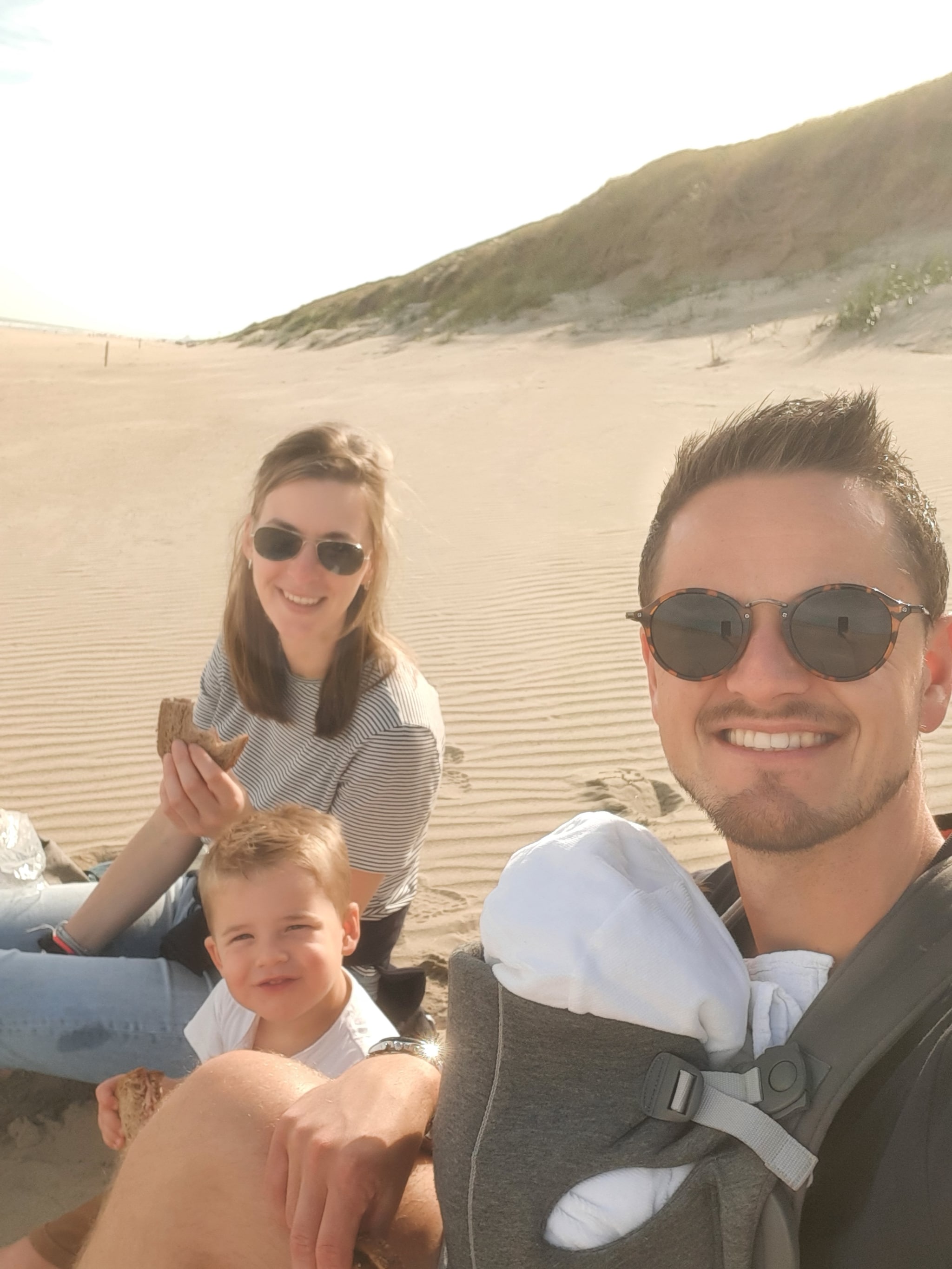 Joy met partner &amp; kind (artikel zwanger &amp; kanker) Privécollectie