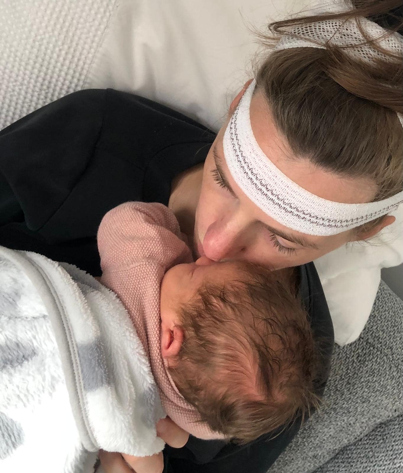 Joy met haar kindje. Privécollectie