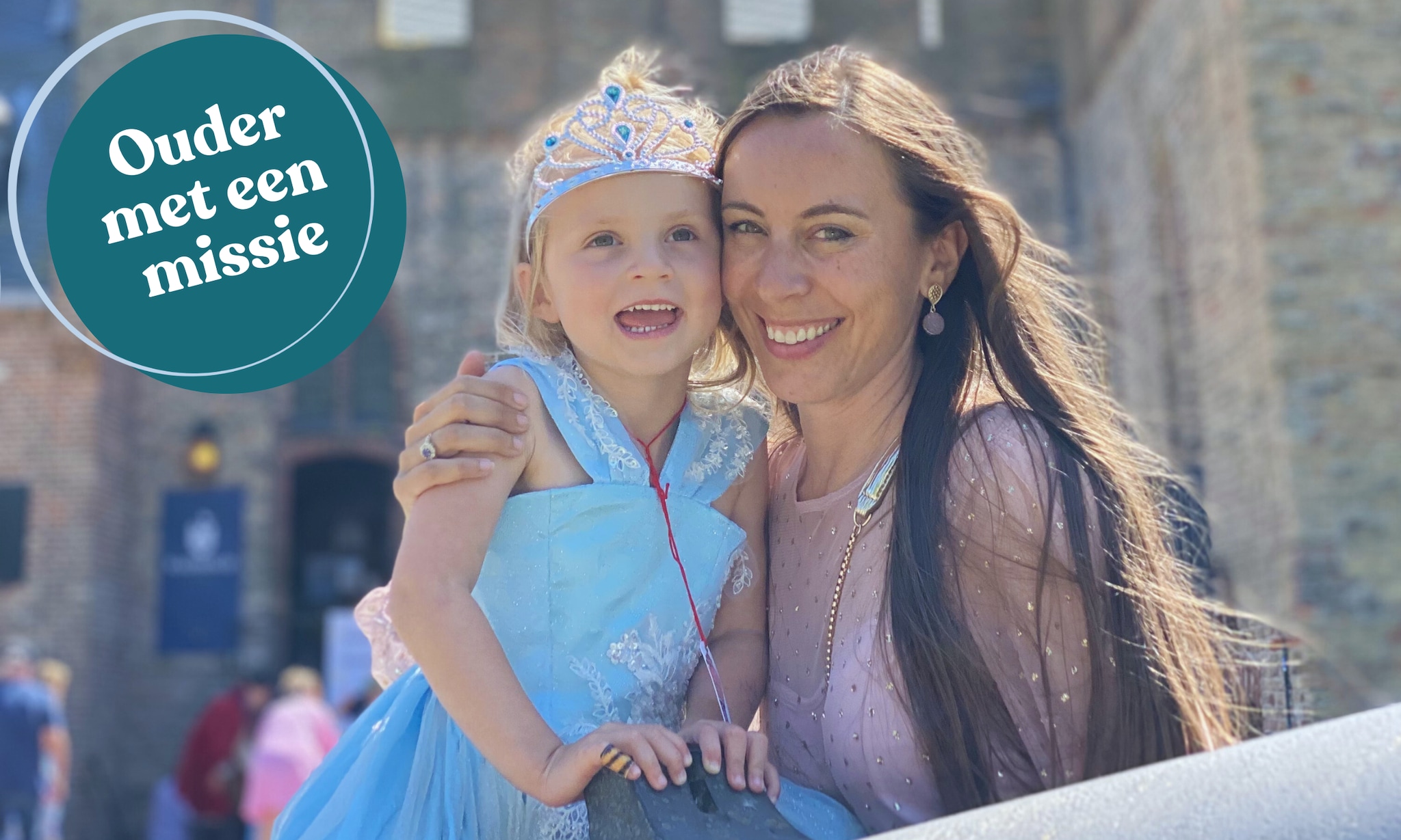 Lauren en haar dochter tijdens de sprookjeslunch Privé