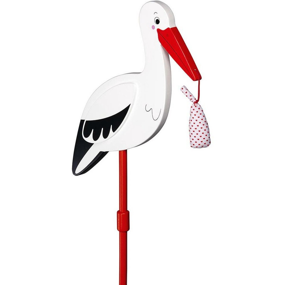 houten ooievaar geboorte Goki