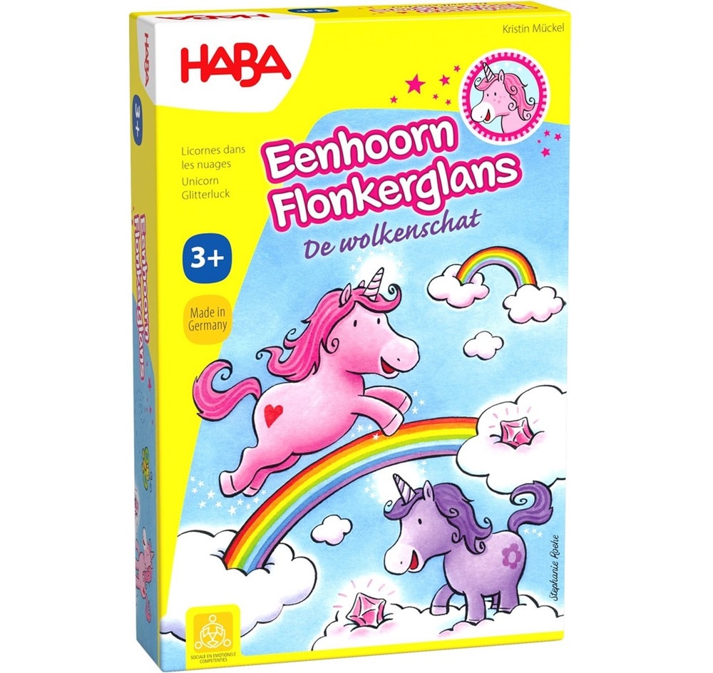 eenhoorn fonkerglans spel Haba
