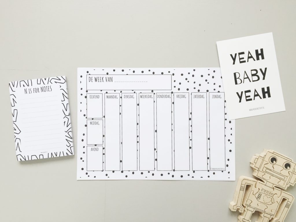 printable weekplanner Minimixtape