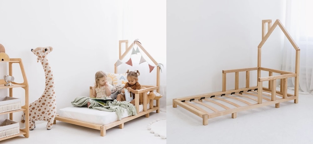 bedhuisje vloerbed peuter Wood &amp; Room