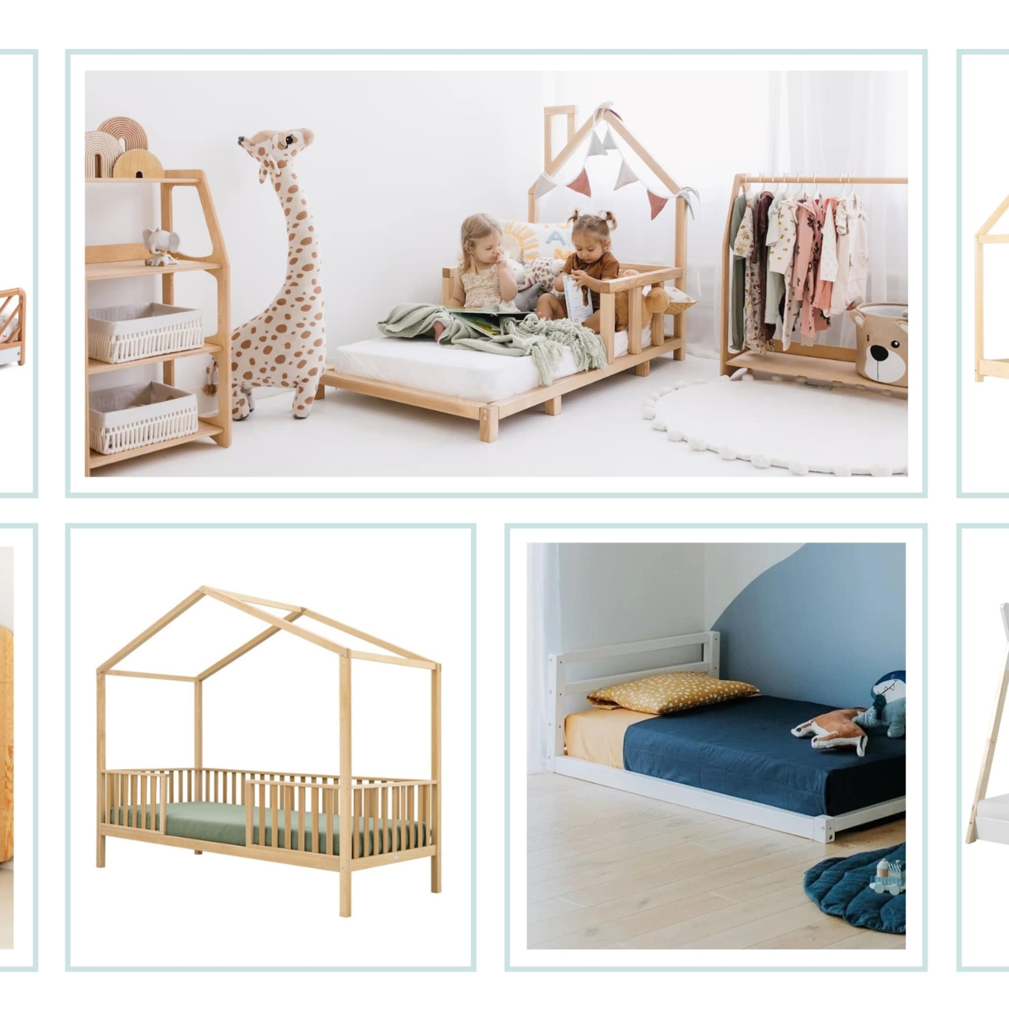 laag montessoribed of vloerbed voor baby en peuter