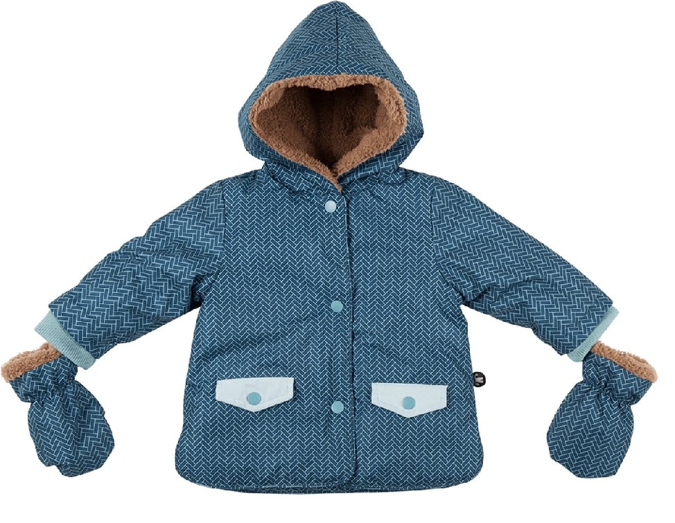 Winterjas met fleece en wanten Ducksday