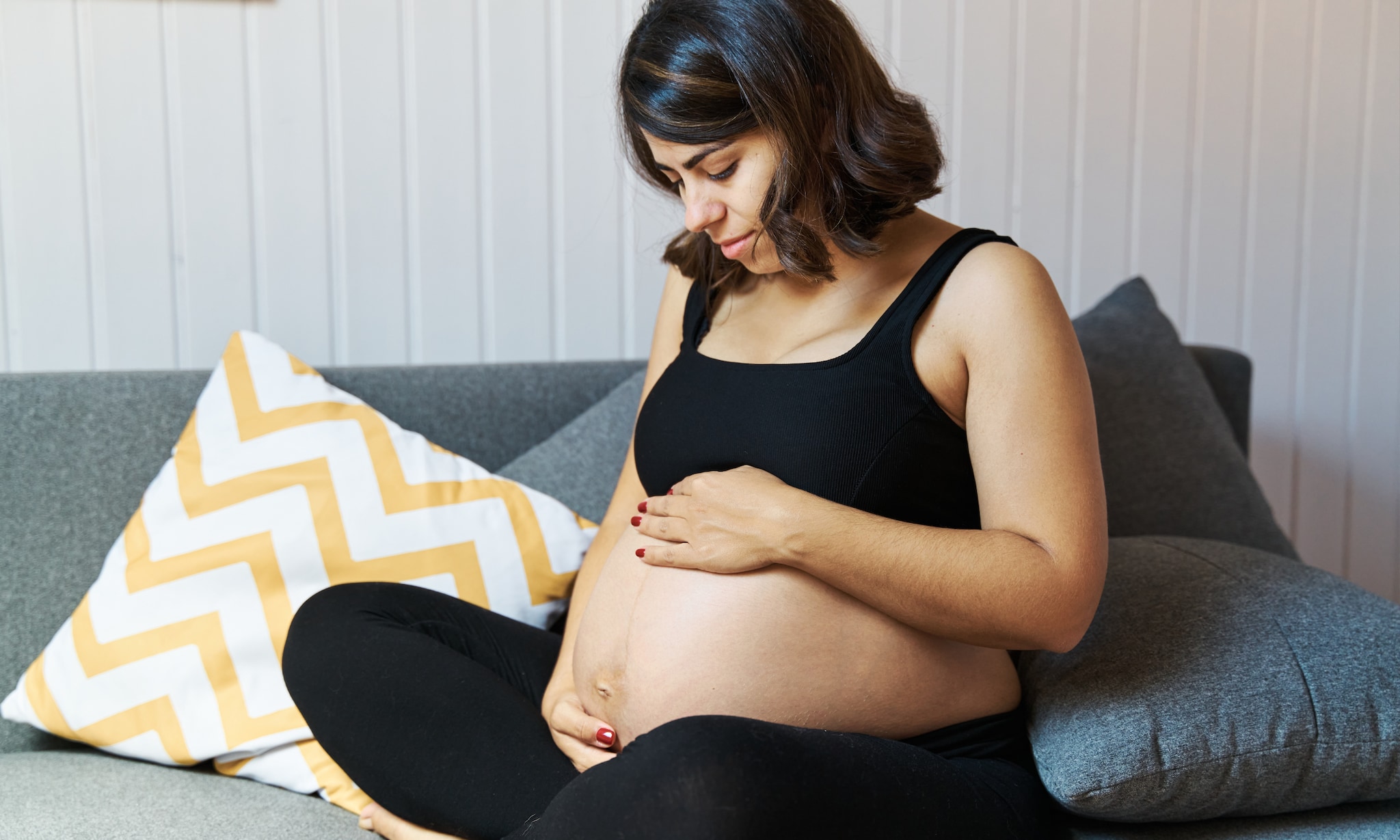 Macrosomie: bevallen van grote baby Getty Images