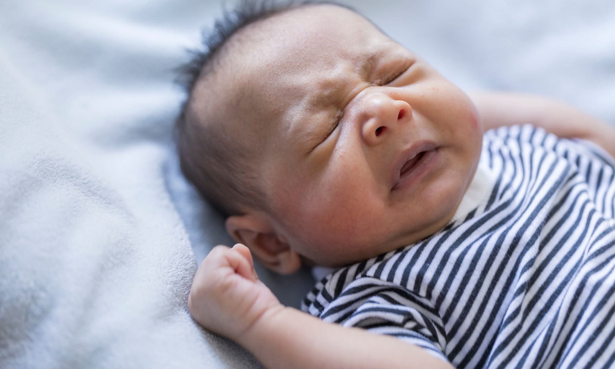 Ontstoken oog bij je baby wat te doen Getty Images