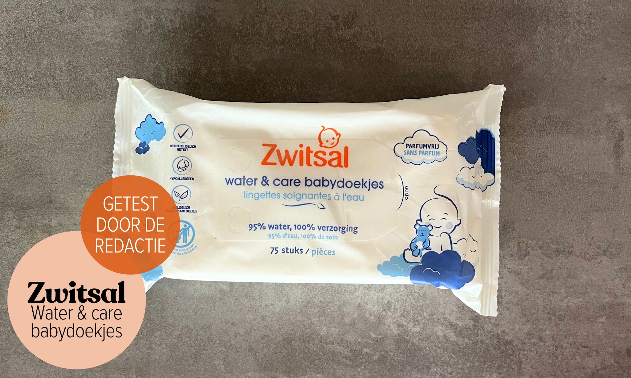 zwitsal water &amp; care babydoekjes Ouders van Nu