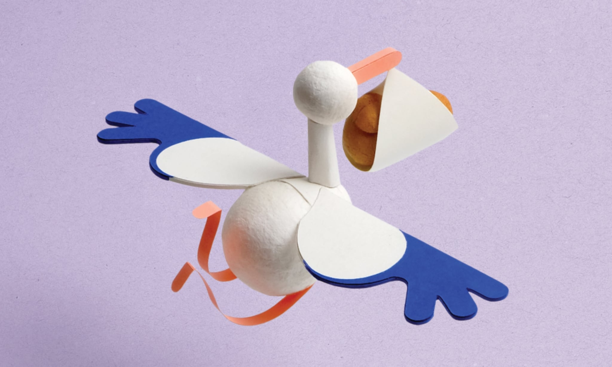 Kraamwerk Ooievaar Lavendel HR Beeld: Anna Bay