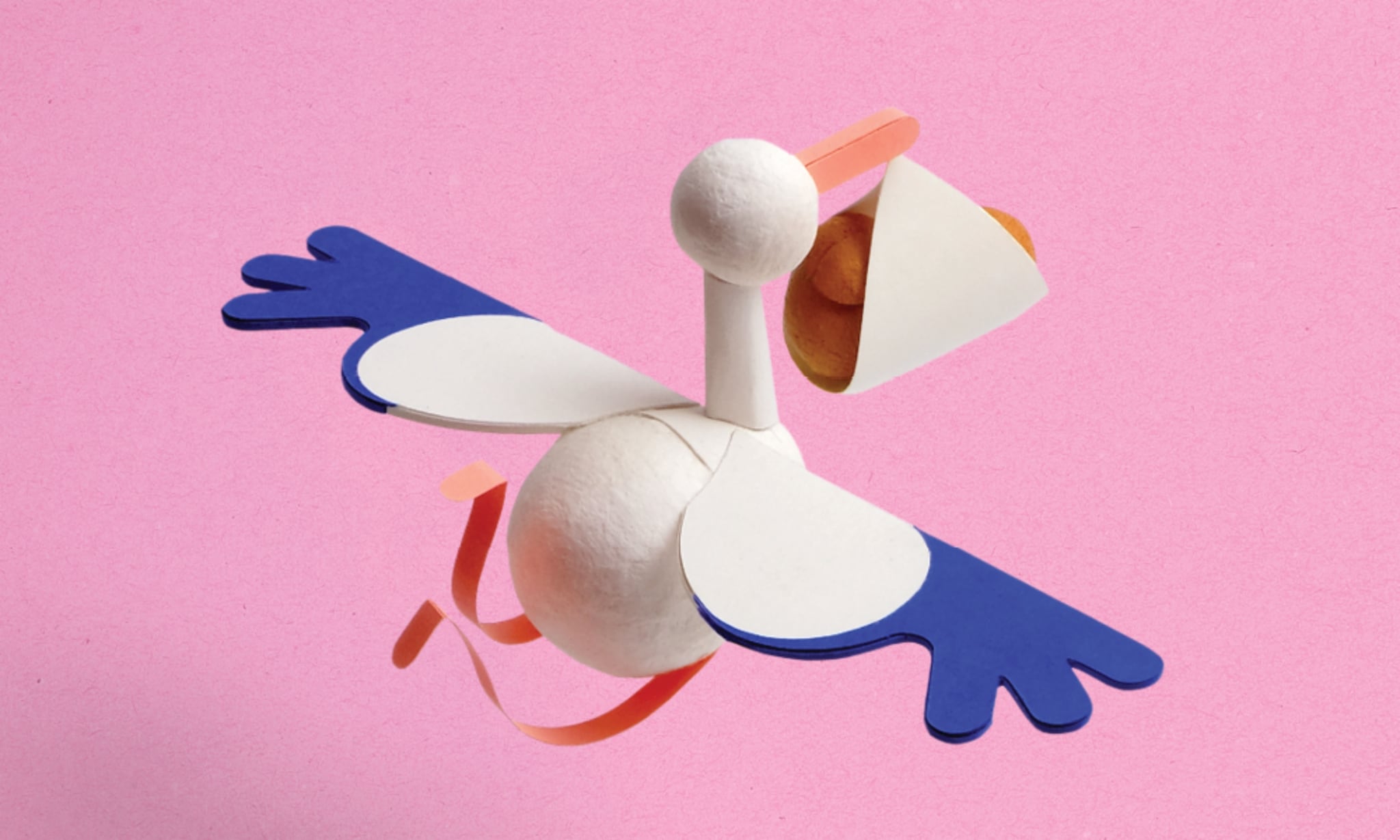 Kraamwerk Ooievaar Roze HR Beeld: Anna Bay