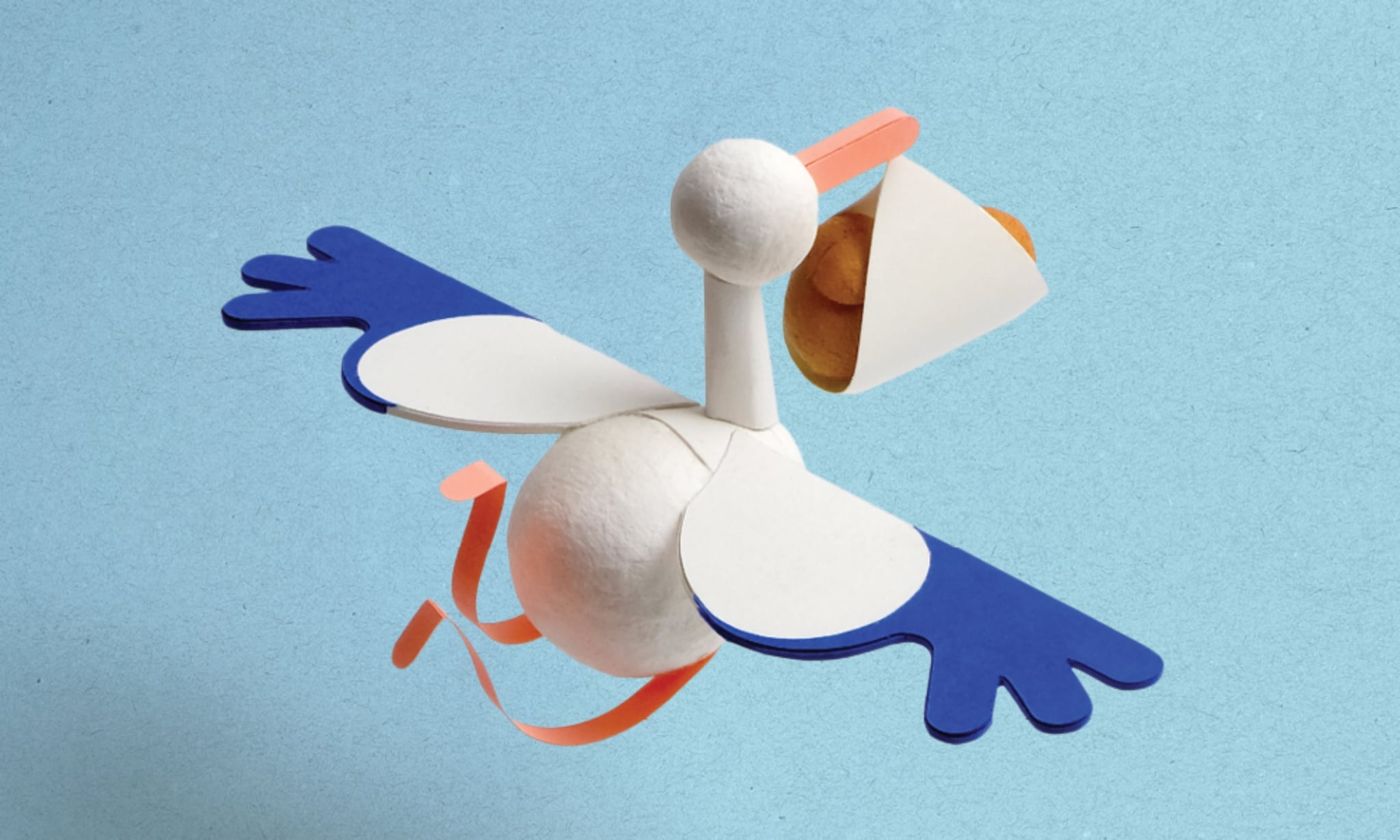 Kraamwerk Ooievaar Blauw HR Beeld: Anna Bay