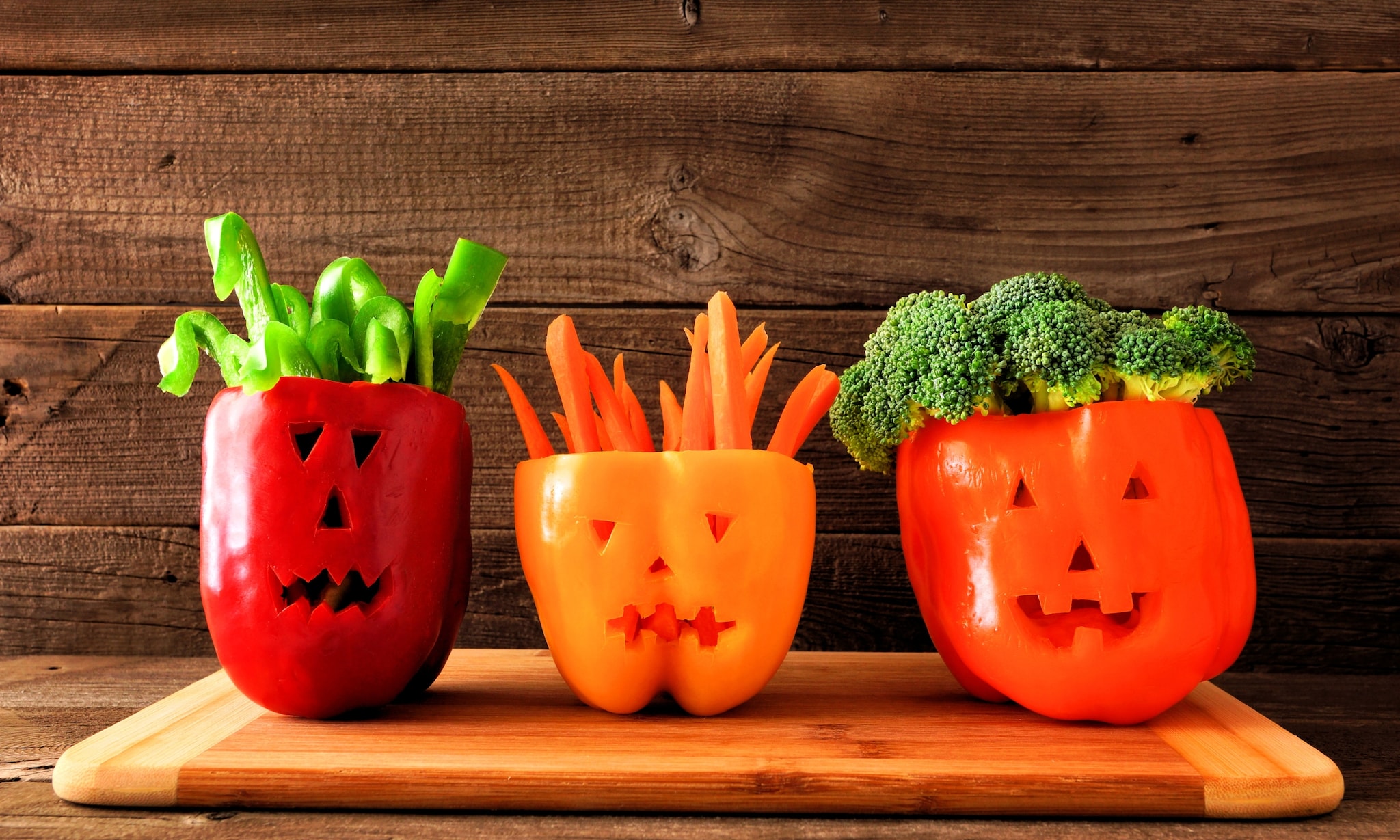 Halloween Gevulde Monsterpaprika's Getty Images